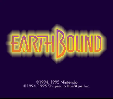EarthBound (USA) screen shot title